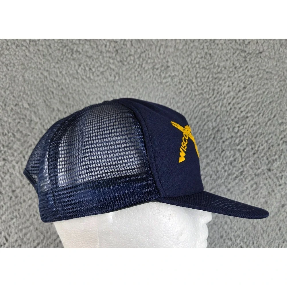 Vintage‎ Wisconsin & Southern Railroad Co Snapback Train Trucker Mesh Hat Cap